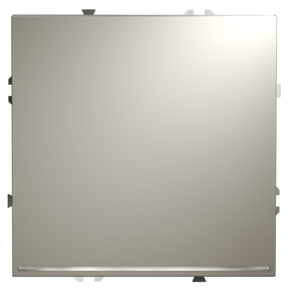 Выключатель встраиваемый VOLTUM S70 одноклавишный с подсветкой 10А, (кашемир)