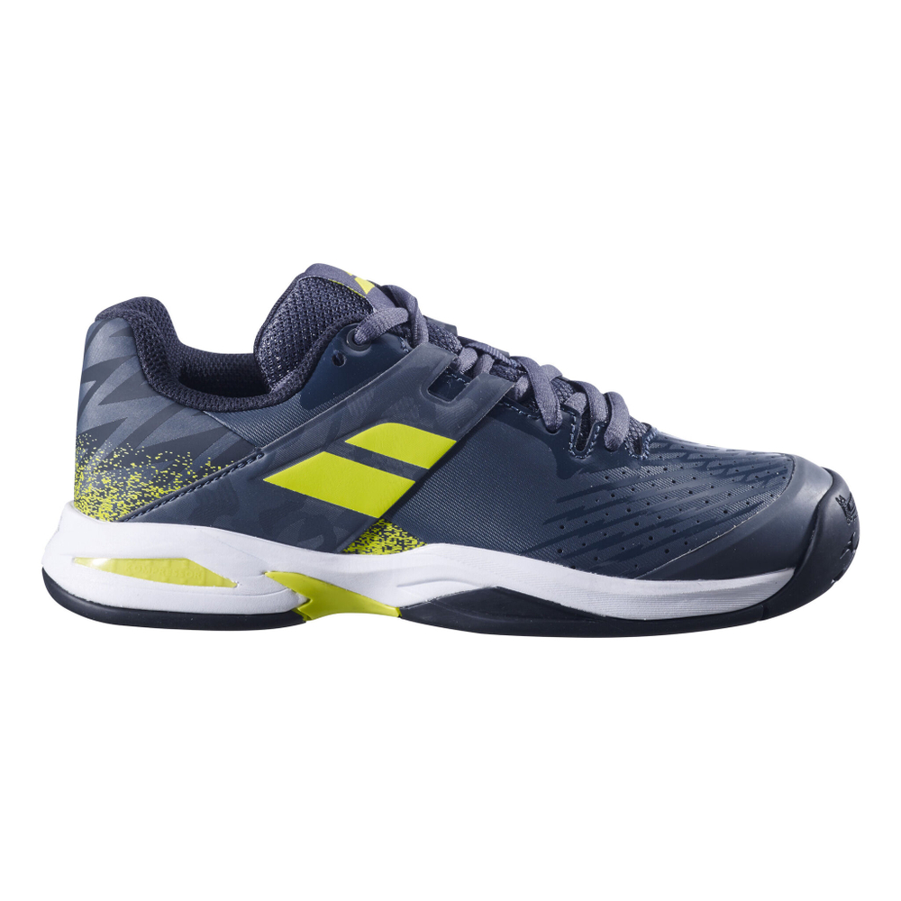 Детские теннисные кроссовки Babolat Propulse All Court Shoe Kids - Dark Blue, Neon Green