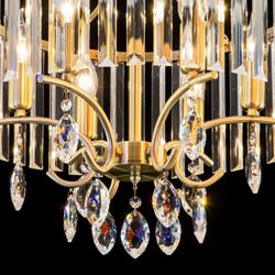 Citilux Инга CL335163 Люстра подвесная хрустальная Бронза