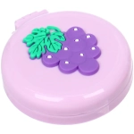 Расческа массажная детская складная «КАРАМЕЛЬ», виноград, цвет фиолетовый, d-6см (пакет с подвесом)