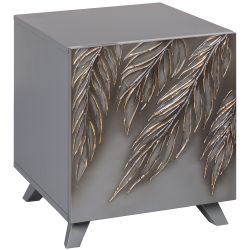 Тумба прикроватная Тропик Сканди Серый Голд правая