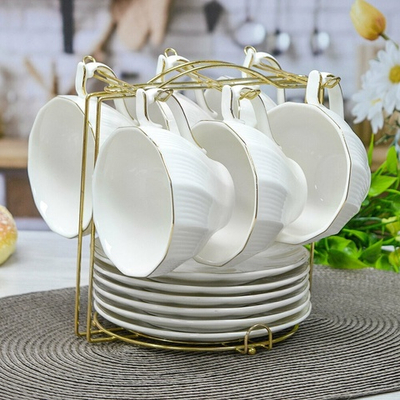 Чайный набор 12 предметов 230мл на подставке, 202337