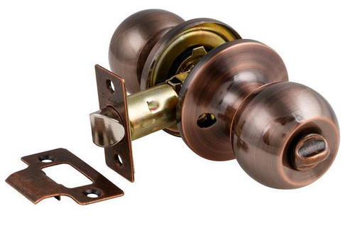 Защелка-Комплект  S-Locked 6072-03  AC круглая фиксатор МЕДЬ /115225