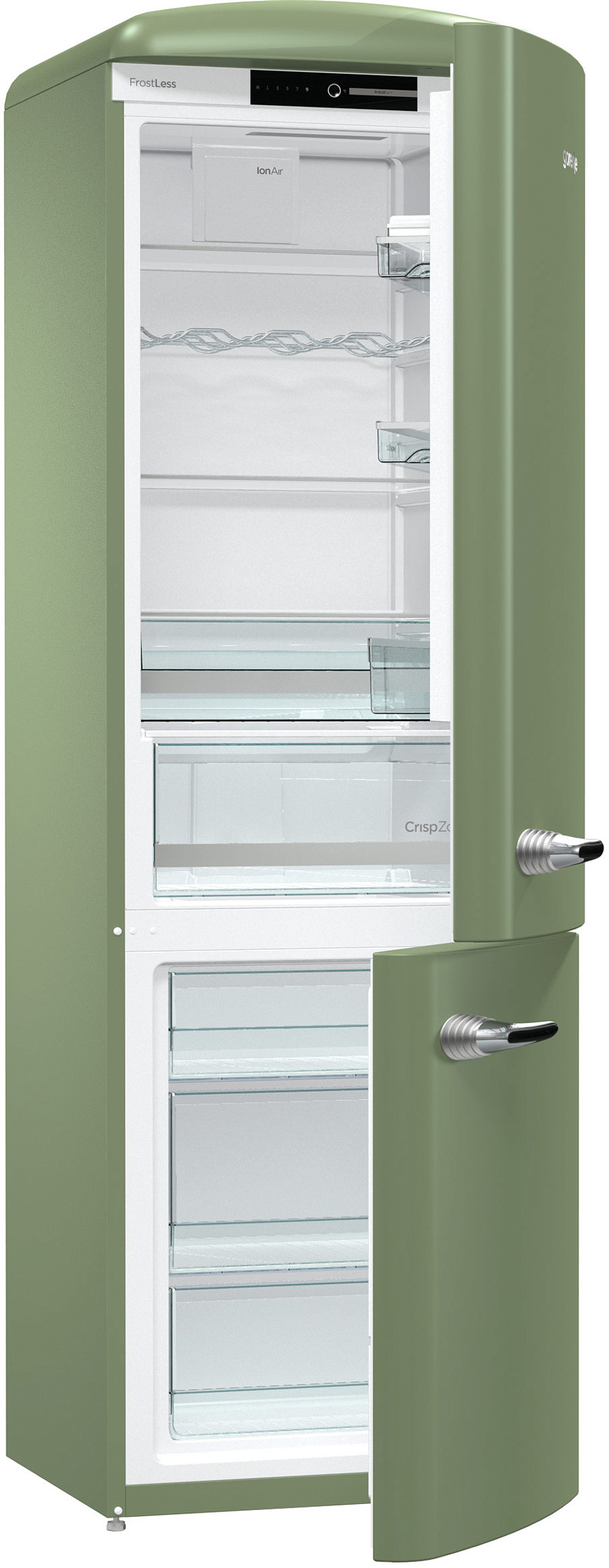 Отдельностоящий двухкамерный холодильник Gorenje ORK192OL