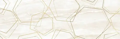 Декоративная плитка ALMA Ceramica DWU93DNV04R Denver 90x30 бежевая глянцевая с орнаментом