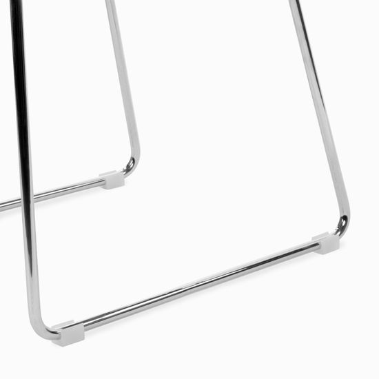 Обеденный стул Murten мягкая терракотовая обивка, металлический каркас хром