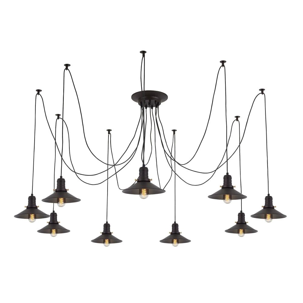 Citilux Эдисон CL451092 Люстра паук Венге