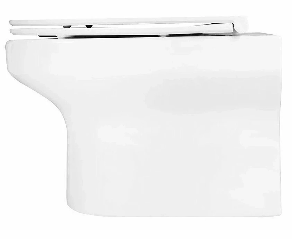 Унитаз подвесной Jacob Delafon ELITE E21755RU-00 безободковый, с крышкой микролифт, с инсталляцией и белой кнопкой