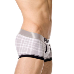 Мужские трусы боксеры серые в клетку PUMP! Tartan Grey