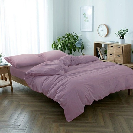 4870216966027 ARUA Pastel Satin ЕВРО КПБ Темно-розовый