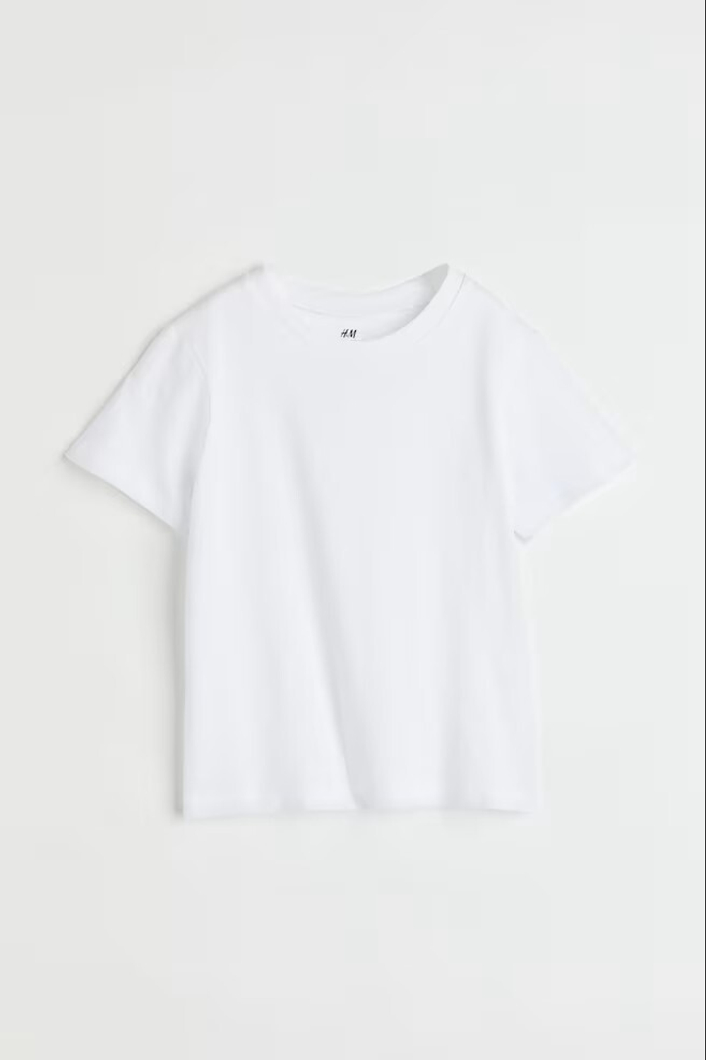 H&M Однотонная футболка, белый