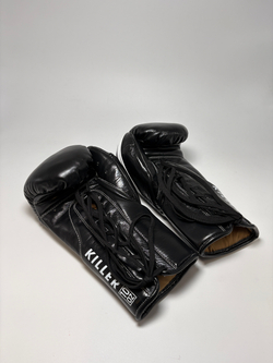 Перчатки для бокса Tomorrow Star Killer черные на шнуровке