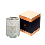 Аромасвеча Nour Bougie Mosaica Figue menthe серебро 2400 г