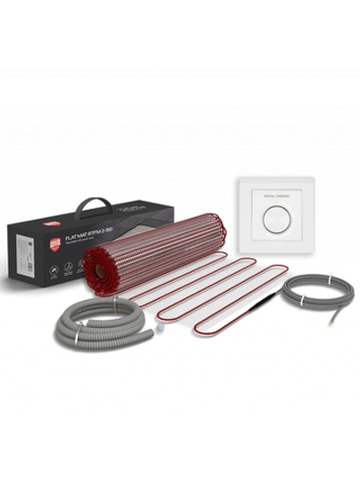 Мат нагревательный Royal Thermo Flat Mat RTFM 2-150-3,5 с терморегулятором RTO-16