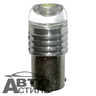 Светодиод 12V T25    3SMD 5730 WHITE CL (1конт) Прозрачная с ободком S0007  SD-07