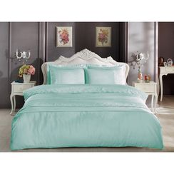 Постельное белье ALIANZ бирюза  с кружевом deluxe TIVOLYO HOME Турция