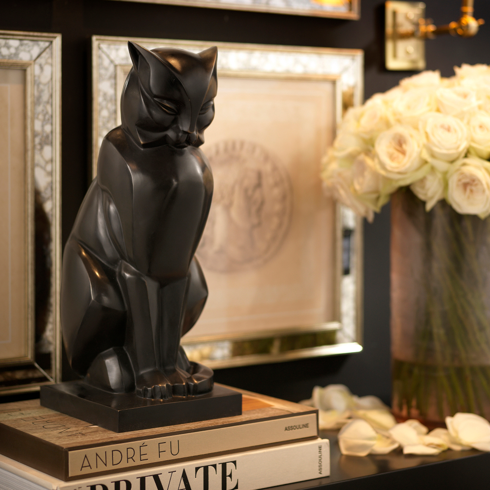 Скульптура Cat Art Deco арт.110585