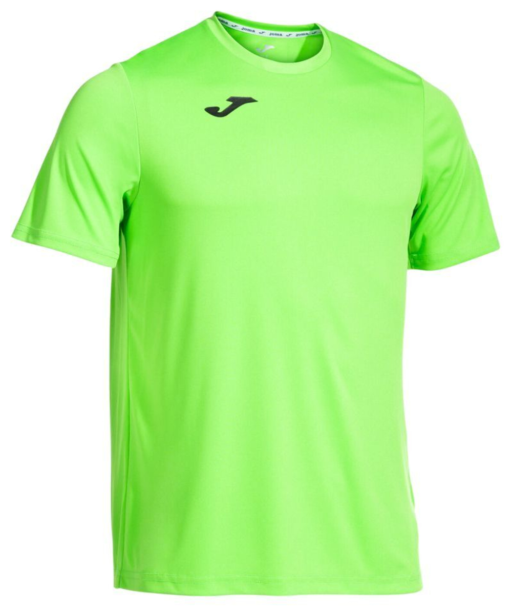 Мужская теннисная футболка Joma Combi Short Sleeve - green fluor