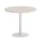 Onix Direct Стол круглый O.SPRG-1 Денвер Светлый/Металл Белый 900*900*750