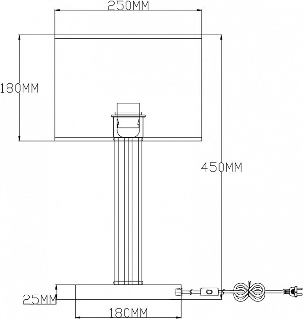 Настольная лампа декоративная Moderli Claim V2651-1T