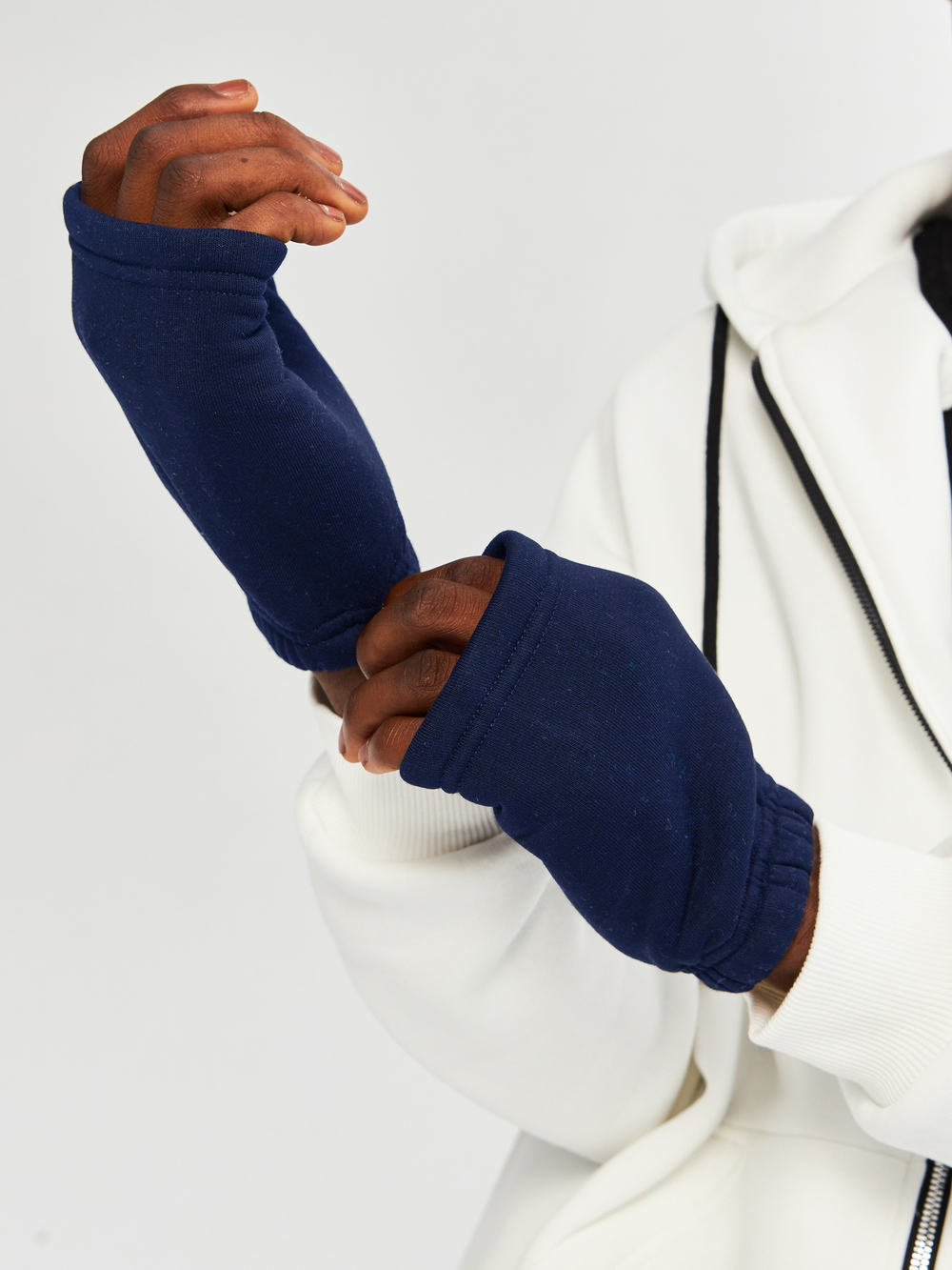 Митенки мужские из футера с начесом