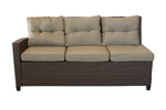 Набор мебели Версаль ПРЕМИУМ-2 арт.SFS019 коричневый, бежевый 4 уп.(ротанг коричневый, подушки бежевые) "Garden story"