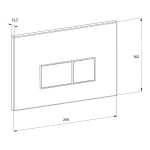 Унитаз подвесной с инсталляцией D&K Matrix DS1391626 белый/кнопка матовый хром, безободковый, с крышкой микролифт
