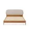 Кровать Octavia из ясеневой фанеры с белым мягким изголовьем 180x200 см
