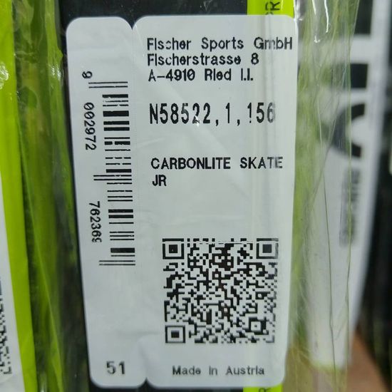 Беговые лыжи FISCHER Carbonlite Skate Hole JR IFP фото 15