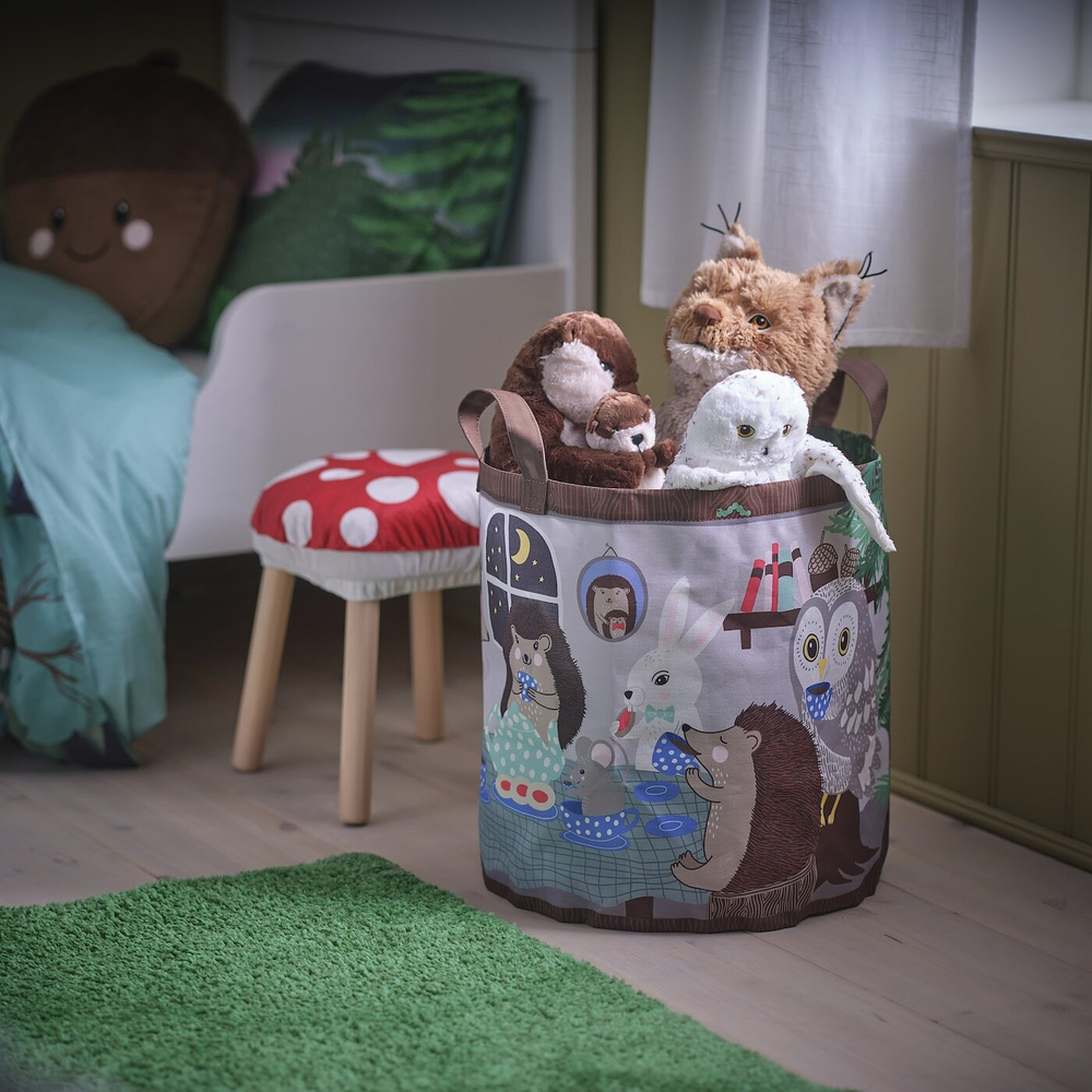 IKEA SKOGSDUVA  (ИКЕА СКОГСДУВА)  -  Сумка, рисунок лесных животных/мультиколор