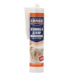 Жидкие гвозди Krass Экспресс монтаж для стиропора и панелей белый 300 мл