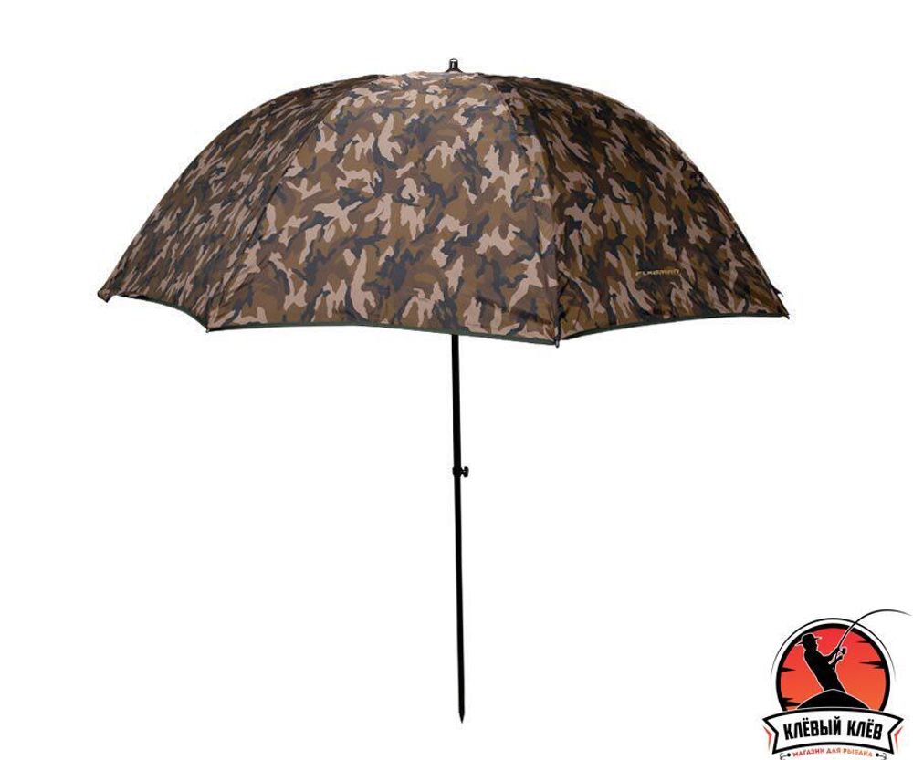 FLAGMAN Зонт рыболовный камуфляж нейлон с тентом d2,5м