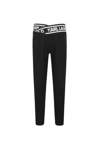 Леггинсы Karl Lagerfeld Kids - черный(Z30068)