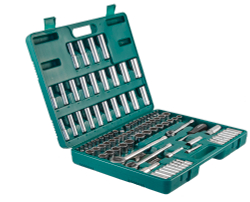S05H48107S Набор инструмента универсальный 1/4", 3/8" и 1/2"DR, 107 предметов