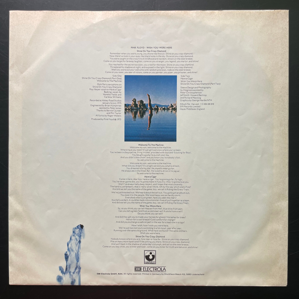Pink Floyd ‎– Wish You Were Here (Германия 1976г.)