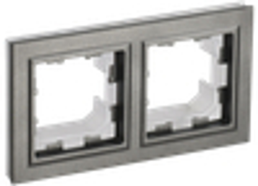 BRITE Рамка 2-местная IP44 РУ-2-БрШ-44 шампань IEK