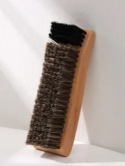Щётка для одежды и обуви деревянная SAVANNA, 15,5×5×,5,5 см, 154 пучка, натуральный ворс