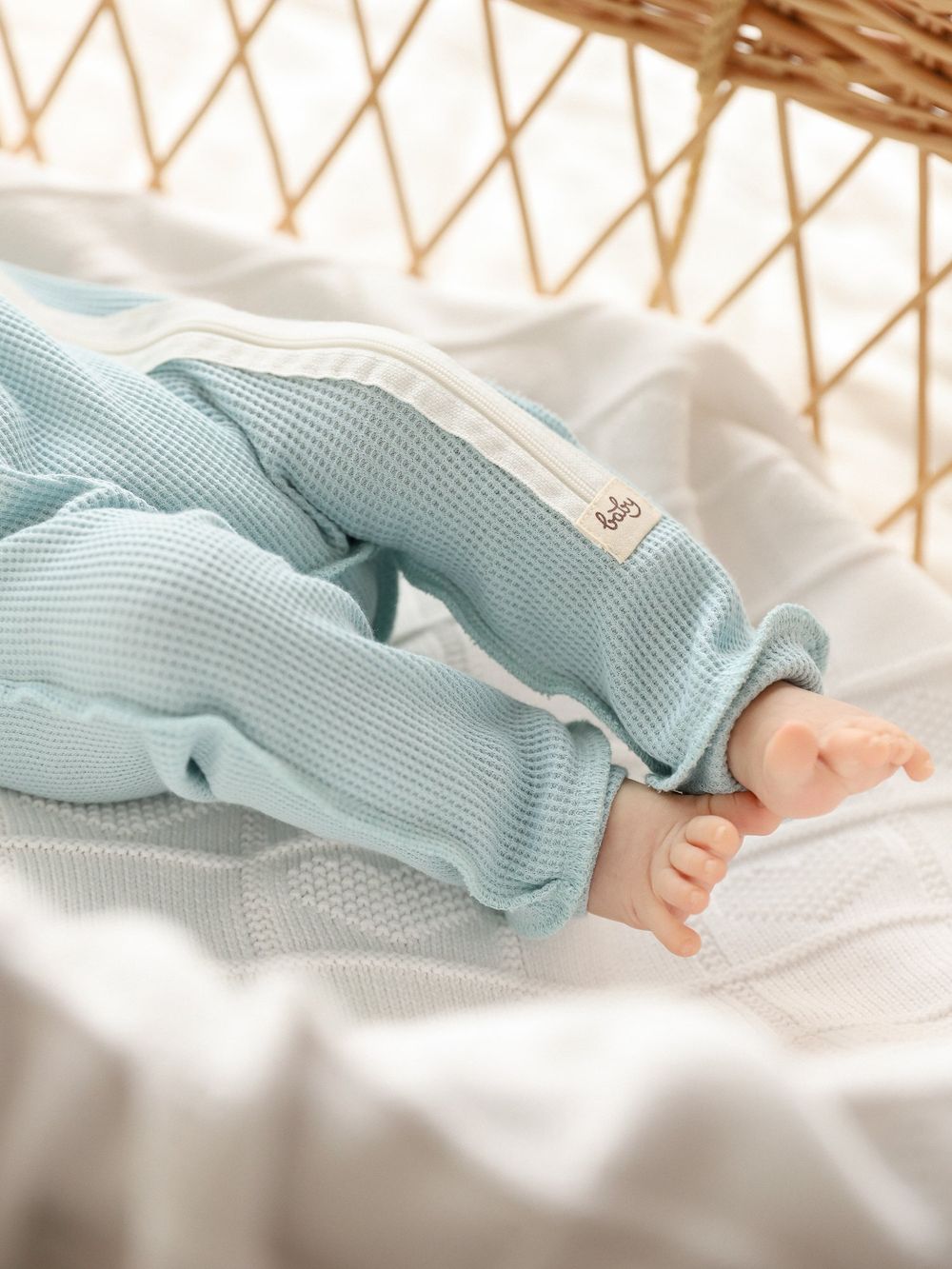 Пижама-слип из вафельной ткани "Небо" 0+