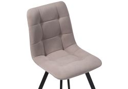 Обеденная группа Эделин латте / дуб делано темный / черный матовый