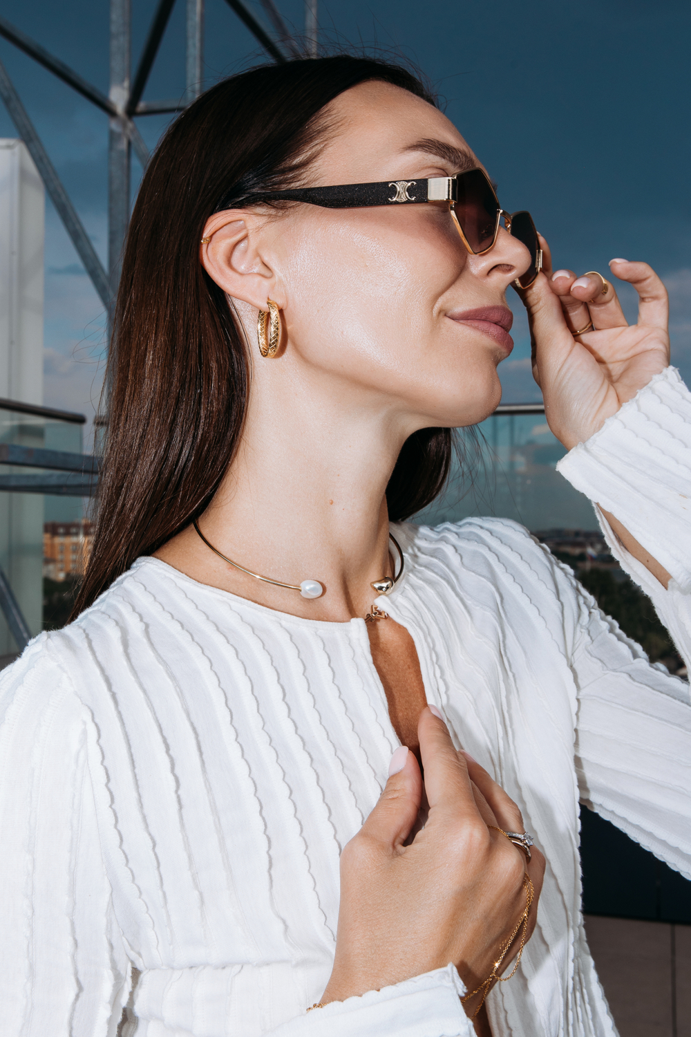 Серьги "Змеи" в золочении