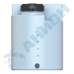 Дозировочный контейнер для дизельного топлива со сливом Анион 60 л. вертикальный (465x465x595см;белый) - арт.559447