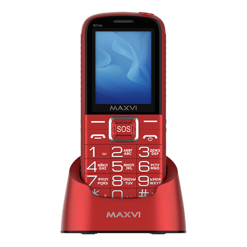 Сотовый телефон Maxvi B21ds Red