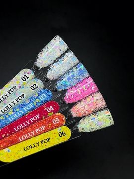 Глиттер гель Lolly Pop 05 builder gel Enigma 5 мл