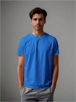 Футболка однотонная базовая хлопок унисекс Баракаттекс