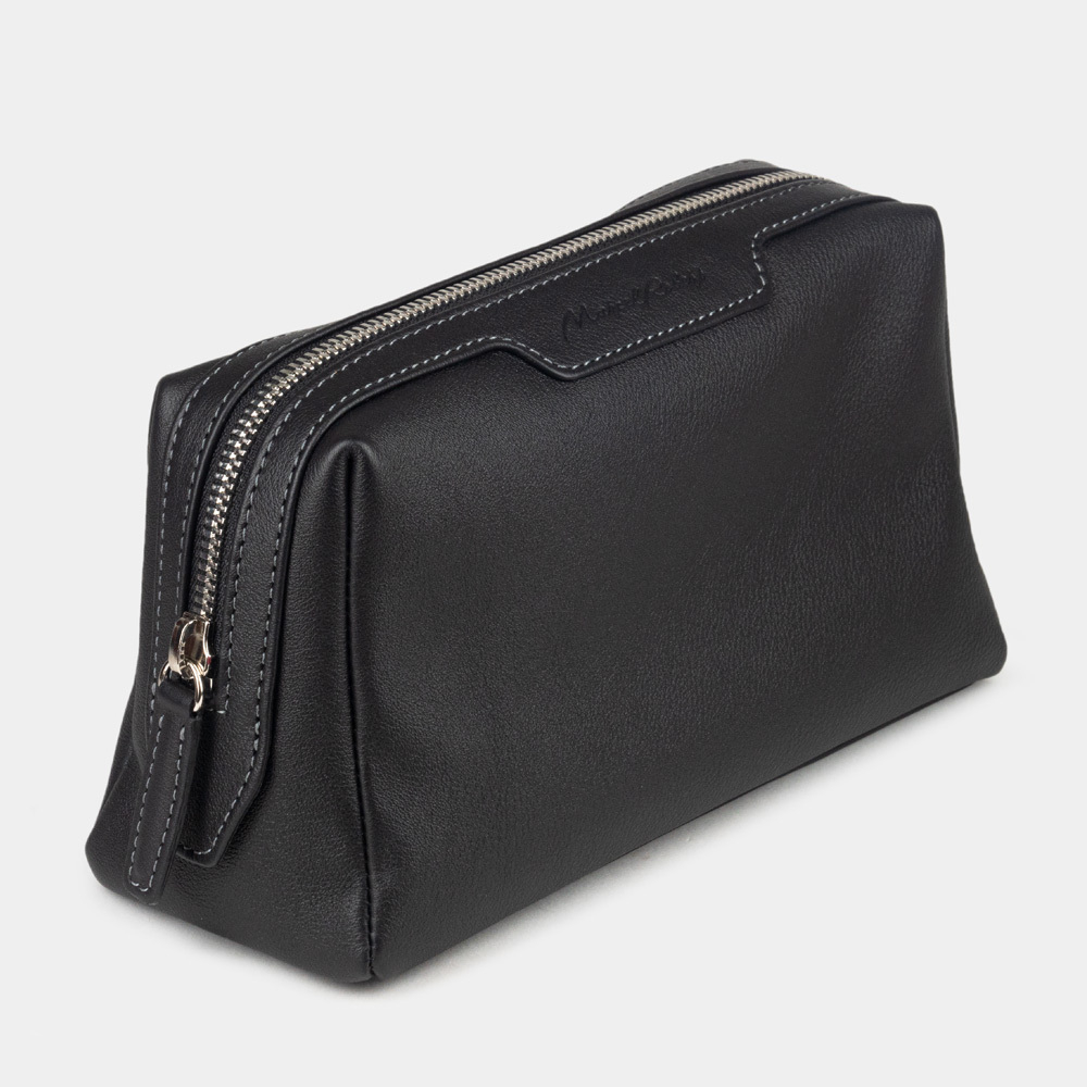 Несессер Trapèze из кожи теленка черного цвета