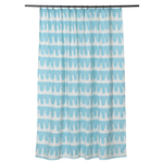 Штора для ванной Popple голубого цвета Cuts&Pieces 180х200 см