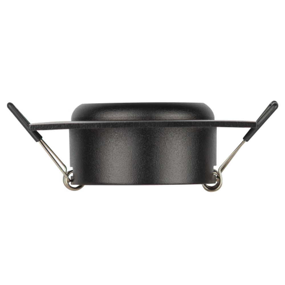 Встраиваемый светильник алюминиевый ЭРА KL110 BK MR16 GU5.3 черный матовый | Алюминиевые встраиваемые светильники