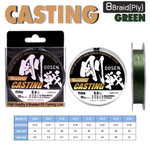 Шнур для рыбалки Gosen W8 Casting