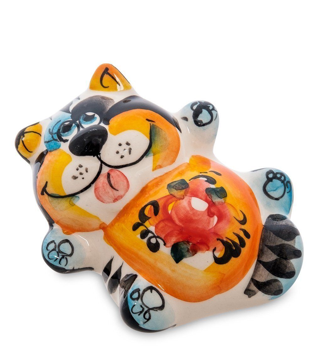 ГЛ- 169 Фигурка «Кот-Дурак» цв.(Гжельский фарфор)