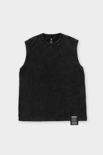 Майка SHMOT "BLANK" GARMENT DYE Черный